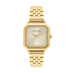 Clearance CODHOR Montre Carla Doré cadran doré fond doré bracelet acier doré