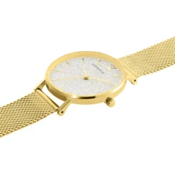 Online CODHOR Montre Cindy Argenté cadran doré fond argenté bracelet acier doré