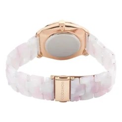 Sale CODHOR Montre Clea Rose cadran doré rose fond rose bracelet acetate rose