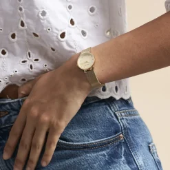 CODHOR Montre Fleur Doré* Montres Petits Prix