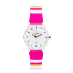 CODHOR Montre Kid Rayure Blanc* Montres Petits Prix