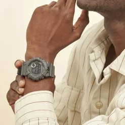 CASIO G-SHOCK Montre Connectée Fond Gris