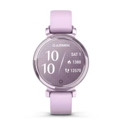 Outlet GARMIN Montre Connectée Lily 2 Mauve cadran mauve fond mauve bracelet silicone mauve