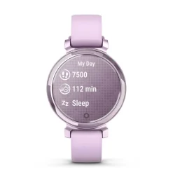 Outlet GARMIN Montre Connectée Lily 2 Mauve cadran mauve fond mauve bracelet silicone mauve