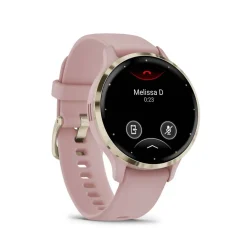 Sale GARMIN Montre Connectée Venu 3 cadran rose bracelet silicone rose