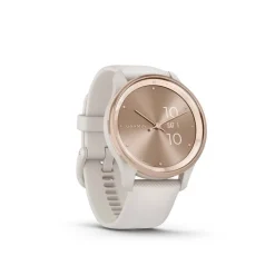 GARMIN Montre Connectée Vivomove Trend cadran ivoire fond personnalisable bracelet silicone ivoire