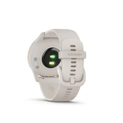 GARMIN Montre Connectée Vivomove Trend cadran ivoire fond personnalisable bracelet silicone ivoire