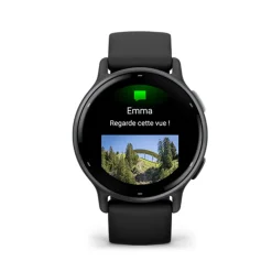 Discount GARMIN Montre Connectée vivoactive 5 cadran noir fond personnalisable bracelet silicone noir