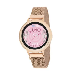 Outlet LIU JO Montre Connectée Smartwatch Eye Gold Rose cadran rose bracelet acier rose