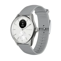 Clearance WITHINGS Montre Connectée Scanwatch 2 cadran argenté bracelet silicone gris