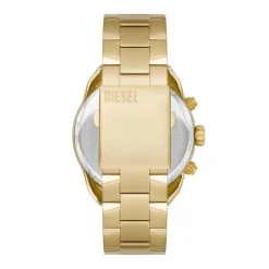 Best DIESEL Montre Spiked Doré cadran doré fond doré bracelet acier doré