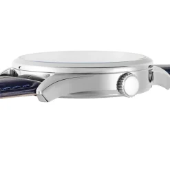 New FESTINA Montre Classics Bleu cadran argenté fond bleu bracelet cuir bleu