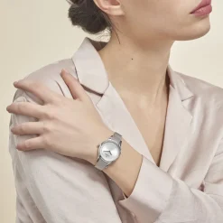 Clearance FESTINA Montre Mademoiselle Argent cadran argenté fond argenté bracelet acier argenté