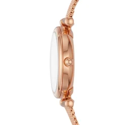 Discount FOSSIL Montre Carlie Mini Nacre cadran doré rose fond nacre bracelet acier doré rose