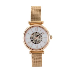 Clearance FOSSIL Montre Carlie Mini Me Nacre cadran doré rose fond nacre bracelet acier doré rose
