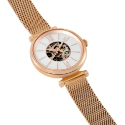 Clearance FOSSIL Montre Carlie Mini Me Nacre cadran doré rose fond nacre bracelet acier doré rose