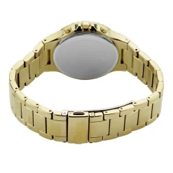 GUESS Montre Moonlight Champagne cadran doré fond champagne bracelet acier doré