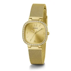 New GUESS Montre Tapestry Doré cadran doré fond doré bracelet acier doré