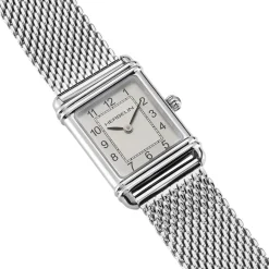 Online HERBELIN Montre Art Deco Argent cadran argenté fond argenté bracelet acier argenté