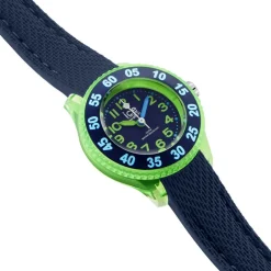 Hot ICE WATCH Montre Cartoon Vert cadran vert fond bleu bracelet silicone bleu
