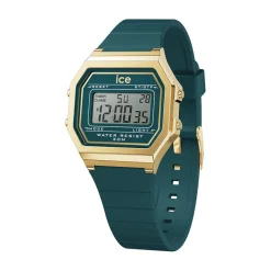ICE WATCH Montre Digit Retro Vert cadran doré bracelet silicone vert