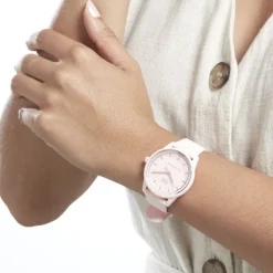 Clearance ICE WATCH Montre Solar Power Rose cadran rose fond rose bracelet silicone rose