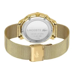Online LACOSTE Montre Replay Noir cadran doré fond noir bracelet acier argenté