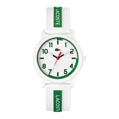 Sale LACOSTE Montre Teen/rider Blanc cadran blanc fond blanc bracelet silicone blanc