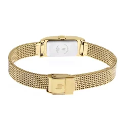 Discount LIP Montre Churchill T13 Blanc cadran doré fond blanc bracelet acier doré