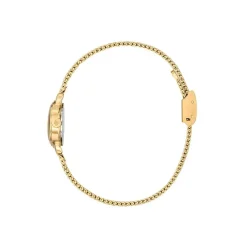 LIP Montre Henriette 19 Argenté cadran doré fond argenté bracelet acier doré