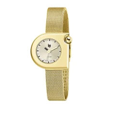 LIP Montre Mach 2000 Mini Moon Doré cadran doré fond doré bracelet acier doré