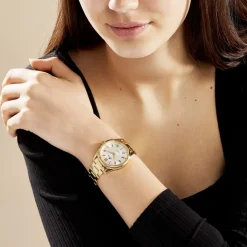 Discount LOTUS Montre Bliss Argenté cadran argenté fond argenté bracelet acier doré