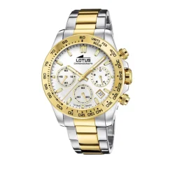 New LOTUS Montre Freedom Collection Argenté cadran argenté fond argenté bracelet acier bicolore