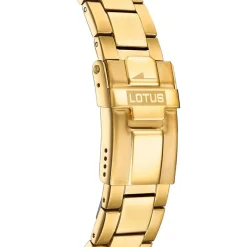 Sale LOTUS Montre Freedom Collection Blanc cadran doré fond blanc bracelet acier doré