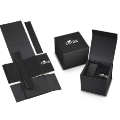 Hot LOTUS Montre Minimalist Vert cadran argenté fond vert bracelet acier argenté