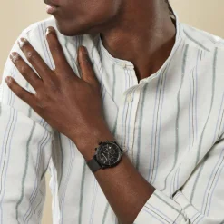 Online MASERATI Montre Epoca Noir cadran noir fond noir bracelet acier noir