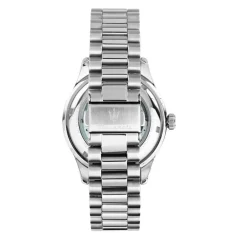 Outlet MASERATI Montre Sorpasso Bleu cadran argenté fond bleu bracelet acier argenté