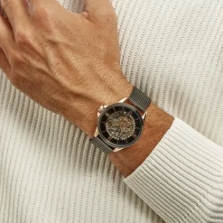 MONTIGNAC Montre Round Automatique Noir* Montres Made In France|Montres Squelettes