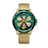 Hot MONTIGNAC Montre Round Auto Vert