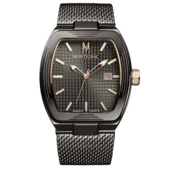 MONTIGNAC Montre Tonneau Gris* Montres Made In France