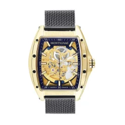 MONTIGNAC Montre Tonneau Automatique Noir* Montres Made In France|Montres Squelettes