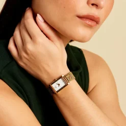 Sale O WATCH Montre Oblong Blanc