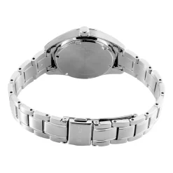 Sale SEIKO Montre Classique Kaki cadran argenté fond kaki bracelet acier argenté