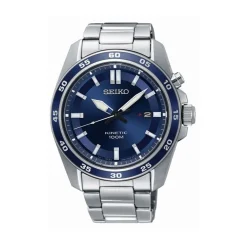 Hot SEIKO Montre Sport Kinetic Bleu