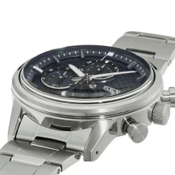 Hot SEIKO Montre Sport Titane Noir cadran gris fond noir bracelet titane gris