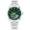 TOMMY HILFIGER Montre Baker Automatic Vert* Montres Squelettes|Montres Automatiques