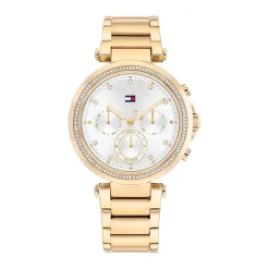 Sale TOMMY HILFIGER Montre Emily Argenté cadran doré fond argenté bracelet acier doré