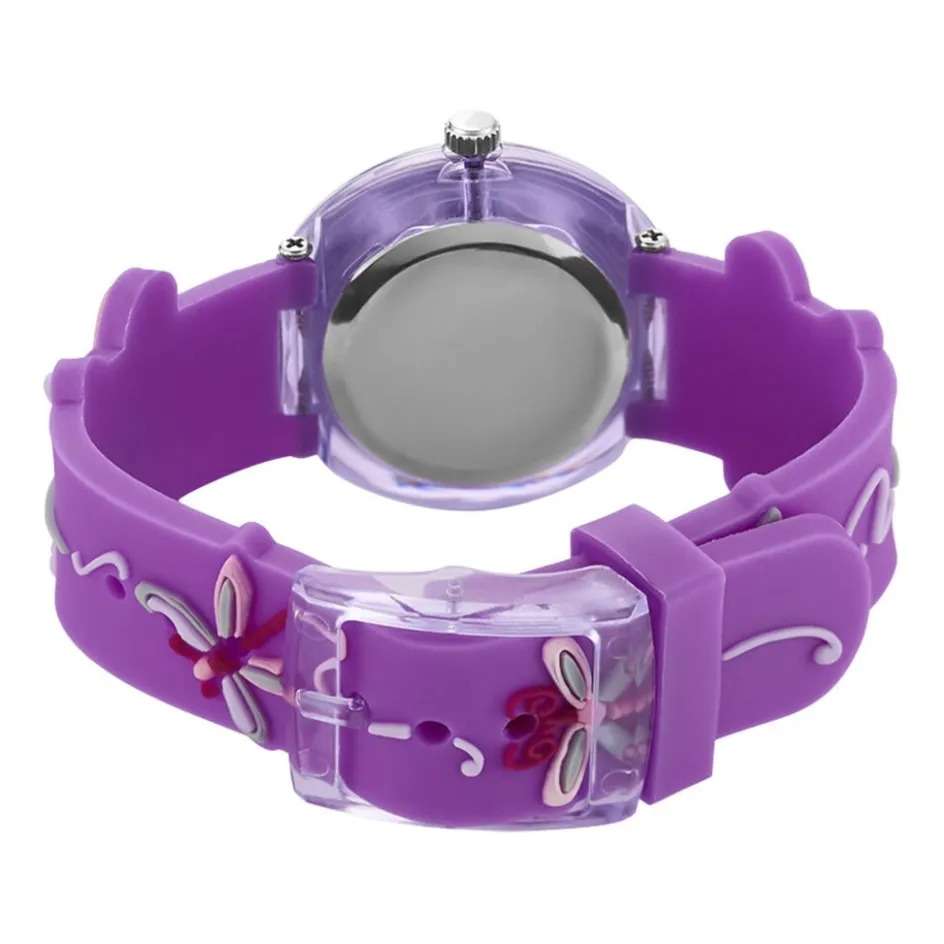Online UPP Montre Fuzzy Bicolore cadran violet fond bicolore bracelet plastique violet