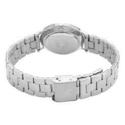 Discount UPP Montre Solena Blanc cadran argenté fond blanc bracelet acier argenté