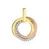 Discount Histoire d'Or Pendentif Amaiur Or Tricolore Oxydes De Zirconium